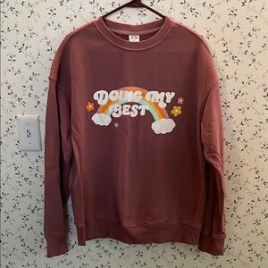 See the Way I See Dusty Rose “Doing My Best” Sweatshirt